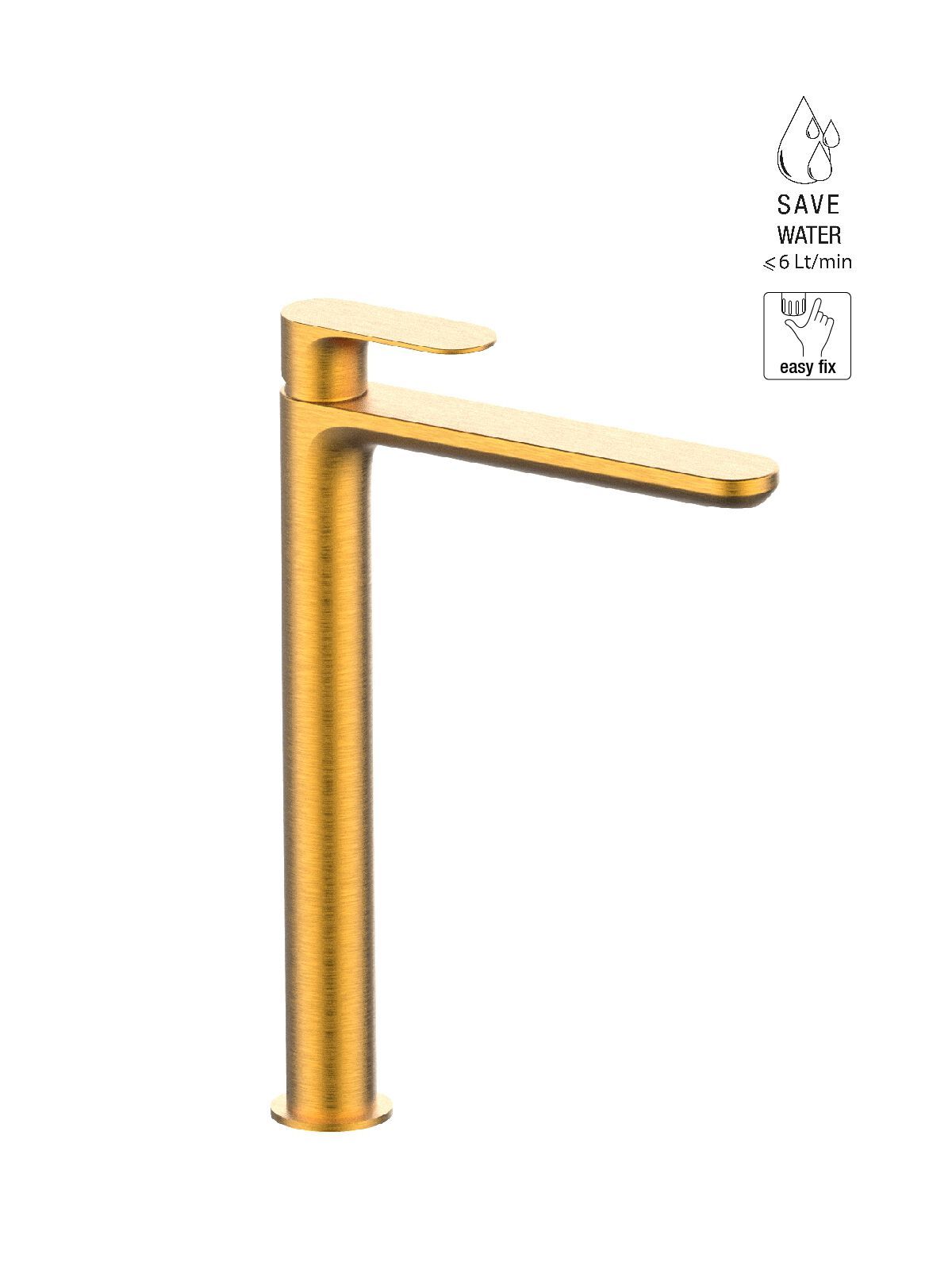 Смеситель для раковины с высоким верхом без слива Rubinetterie Frattini Lea ARCH-00052952 - Вид №18