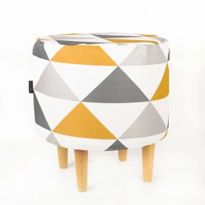 Пуфик круглый мягкий Otto ARBEN DECOR MAGIC OTTO 00-3833286 Белый;желтый;разноцветный