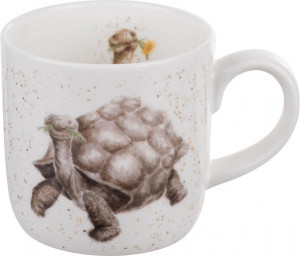 10597012 Royal Worcester Кружка Royal Worcester "Забавная фауна", "Черепаха" 310мл Фарфор костяной