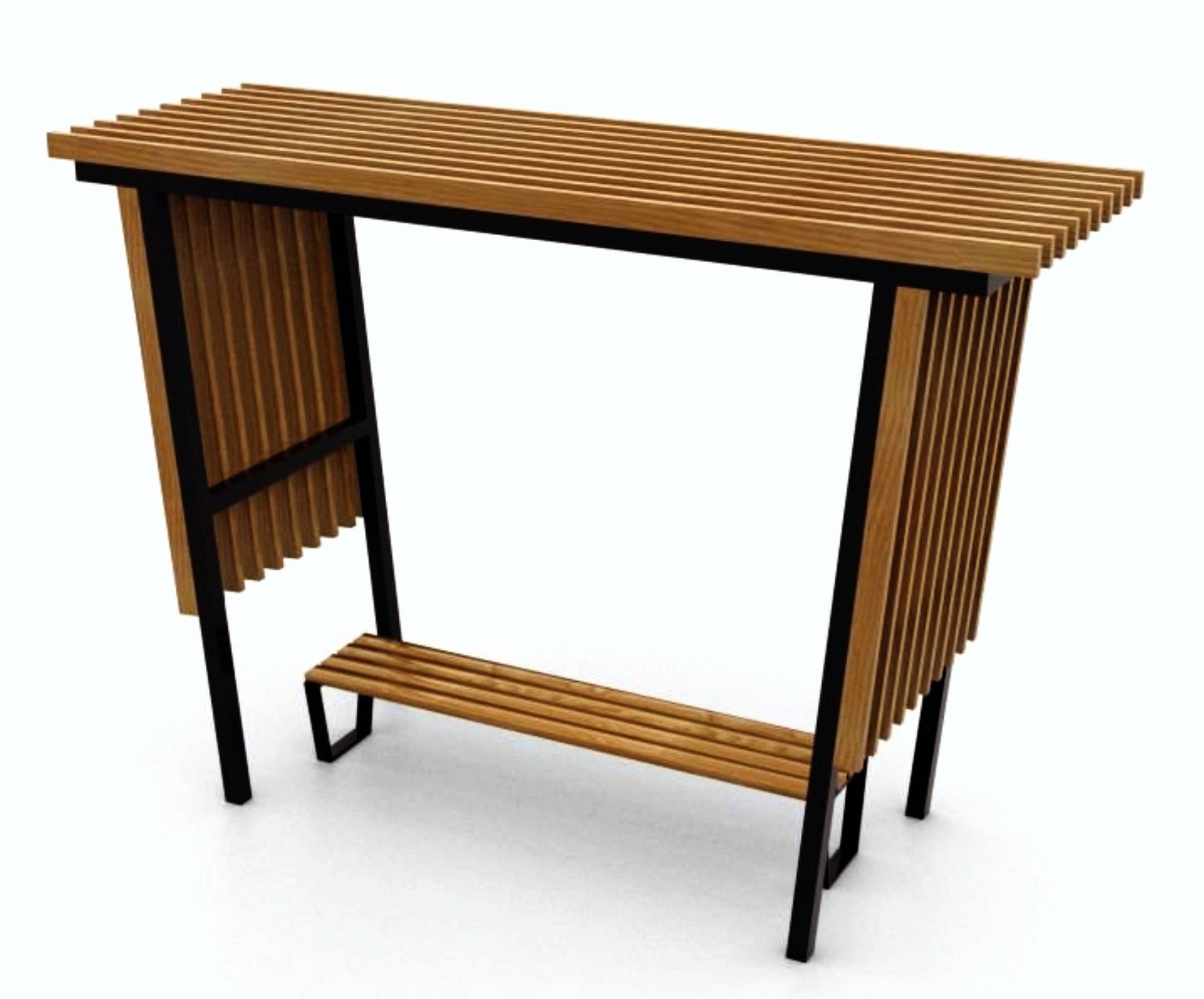 14471 ПРАГА Place 01, навес парковый и скамья LAB.Space  - Вид №1