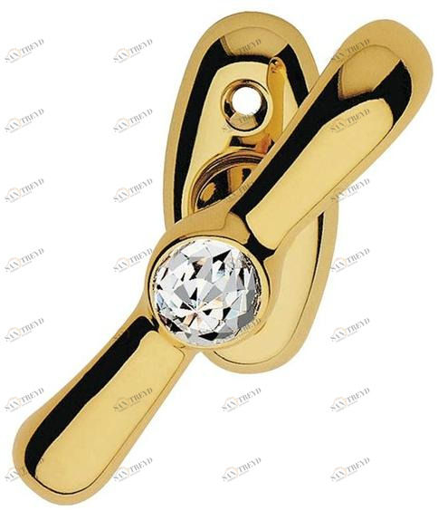 LINEA CALI' Болт Cremone из хромированной латуни с кристаллами swarovski® на розе Idea sun-id-1448956