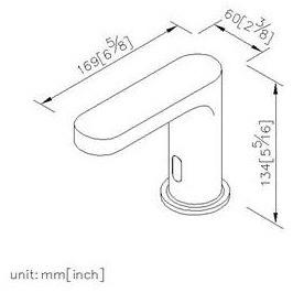 JUSTIME Инфракрасный смеситель для умывальника с электронным управлением Charming plus 6923-s0-81cp - Вид №1