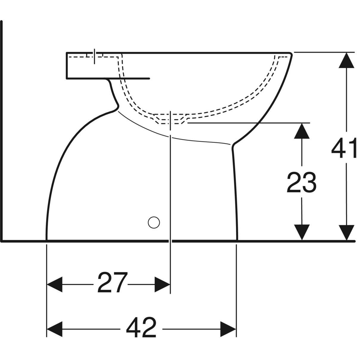 Напольное оконное биде Geberit фантазия ARCH-00139652 - Вид №2