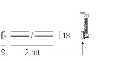 Экструдированная алюминиевая система освещения трека Letroh узел ARCH-00141698 - Вид №13