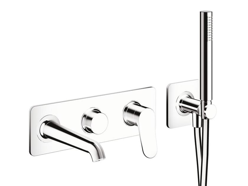 Настенный однорычажный набор для ванны с ручным душем CRISTINA Rubinetterie бочка ARCH-00038330