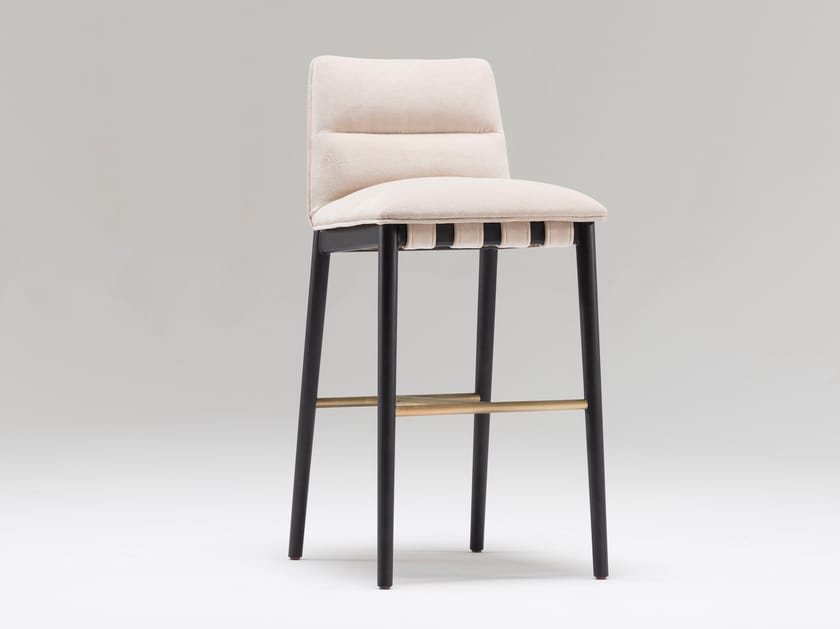 Барный стул из ткани и ясеня со спинкой Papell Design Uriah ARCH-00024143