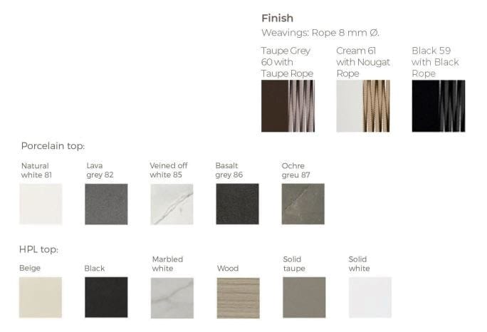 Круглый веревочный садовый столик POINT Weave ARCH-00038437 - Вид №11