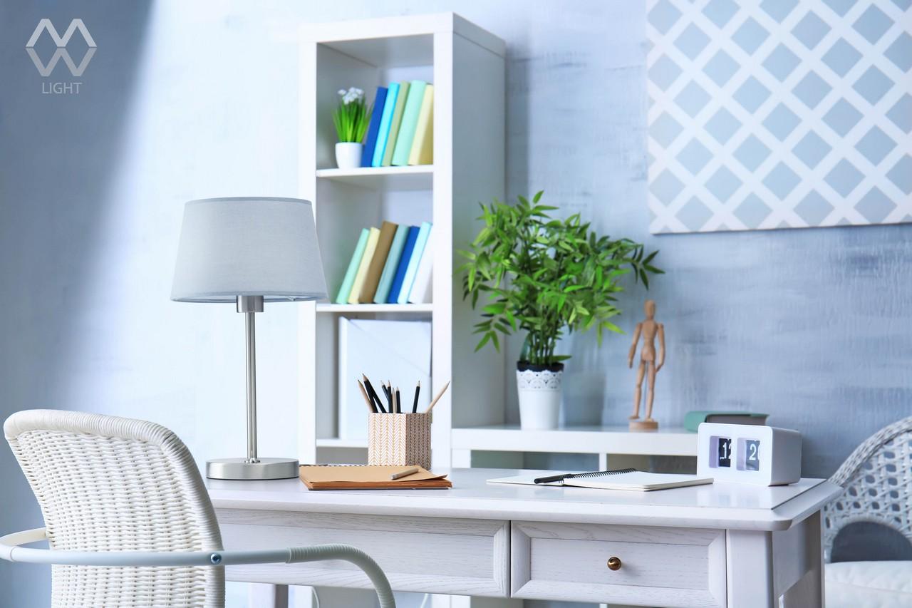 Настольная лампа MW-Light Сити 10 634032301 MW-LIGHT КЛАССИЧЕСКИЕ 195169 Серебро;серый  - Вид №1