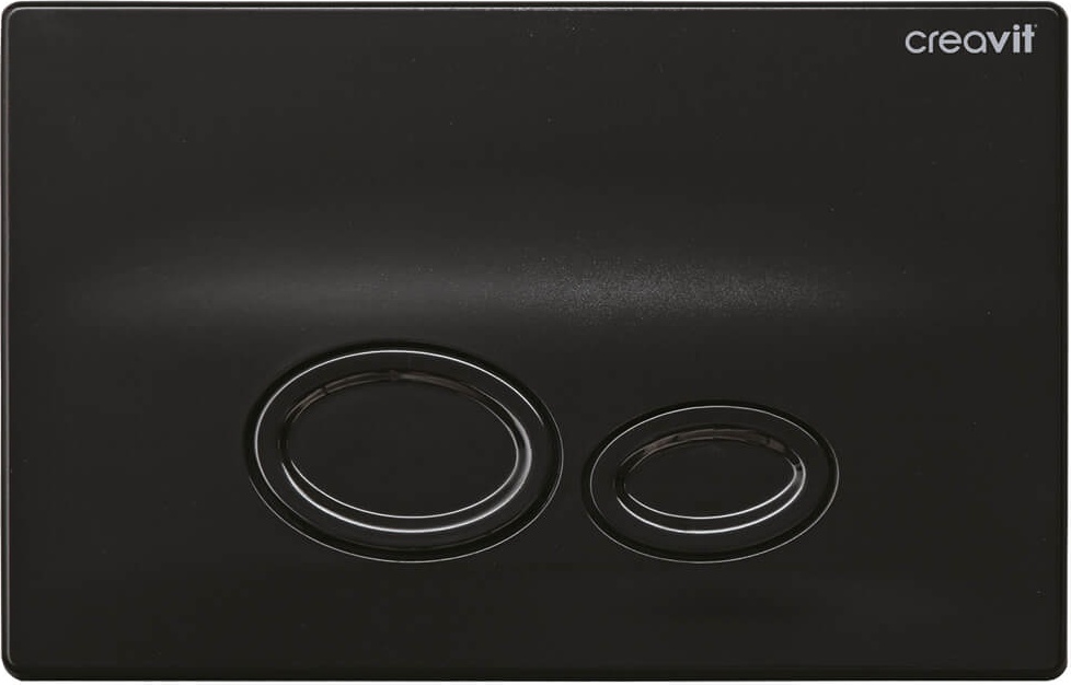 GP2002.02 Кнопка для инсталляции DROP черная глянец Creavit Drop - Вид №1