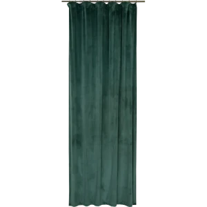 Штора на ленте «Вельвет», 160x260 см, однотон, цвет изумрудный