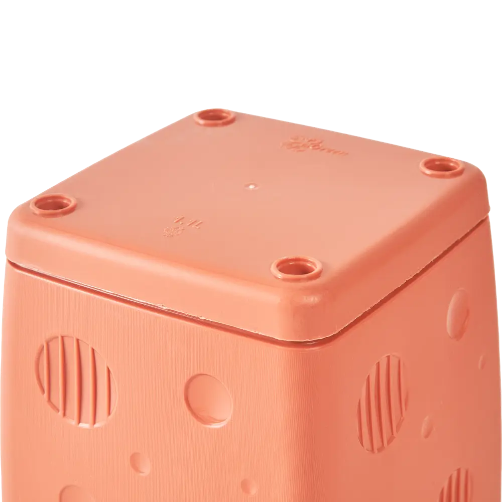 Горшок цветочный Engreen Microcosm 11.3x11.3x11.5 см v1.1 л пластик коричневый 85664748 STLM-2202240 INGREEN - Вид №3