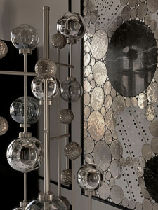 Стеклянный торшер