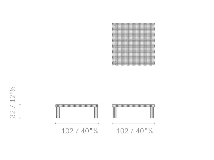 Квадратный журнальный столик из массива дерева Poltrona Frau коллекция-столы и стулья ARCH-00119806 - Вид №16