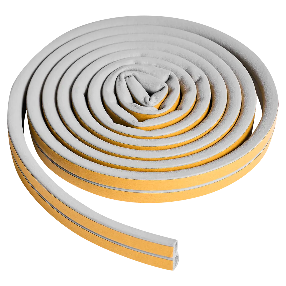 Уплотнитель EPDM для окон и дверей самоклеящийся MONLID D-профиль 6 м цвет серый STLM-2106237