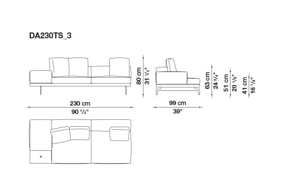 3-местный тканевый диван B&B Italia док ARCH-00033457 - Вид №124