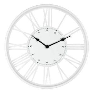 Часы настенные Troykatime Силуэт круглые пластик цвет белый ДПГшумные ø30 см