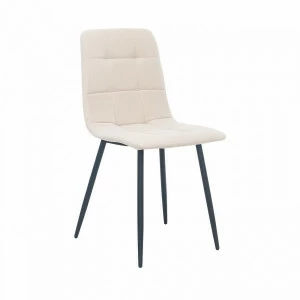 Стул мягкий со спинкой белый Leset "Скай" Ultra Sand IMPEX  00-3967277 Бежевый;черный