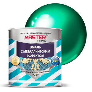Эмаль универсальная Master Prime с металлическим эффектом цвет зелёный 2 л 83367852 STLM-2098660