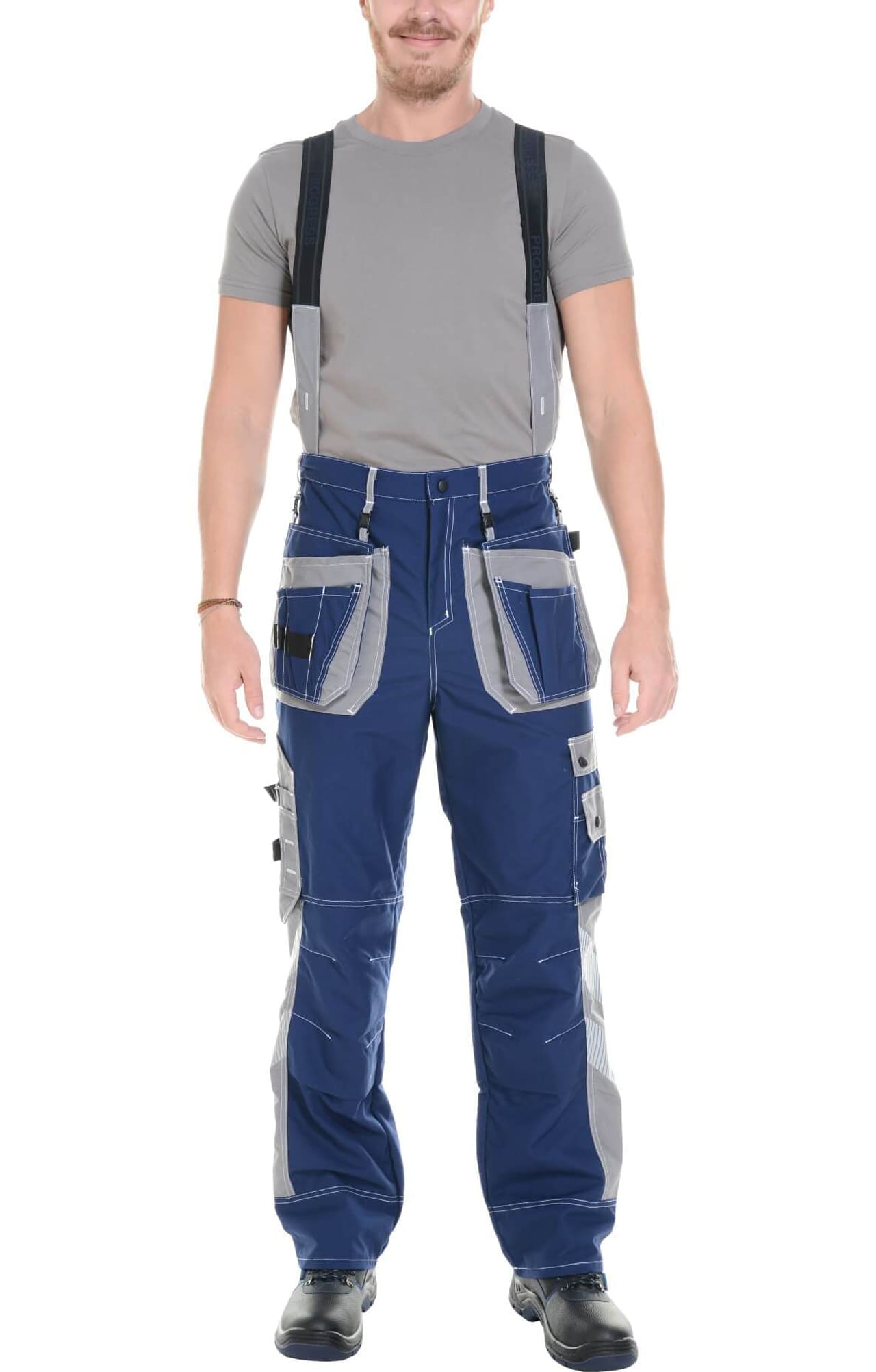 68832 Костюм "Прогресс" темно-синий с серым  Летняя спецодежда  размер 44-46/170-176  - Вид №22