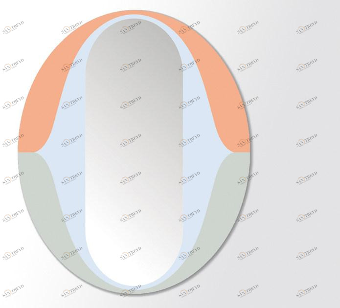 Moustache Овальное настенное зеркало Domestic sun-id-1345555