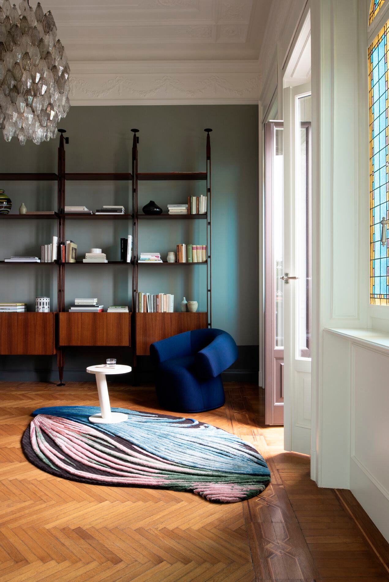 Изогнутый ковер ручной работы Tapis Rouge электрический ARCH-00011702 - Вид №1