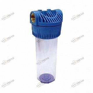 Корпус Гейзер YL 10" 1"  прозрачный для холодной воды 24088