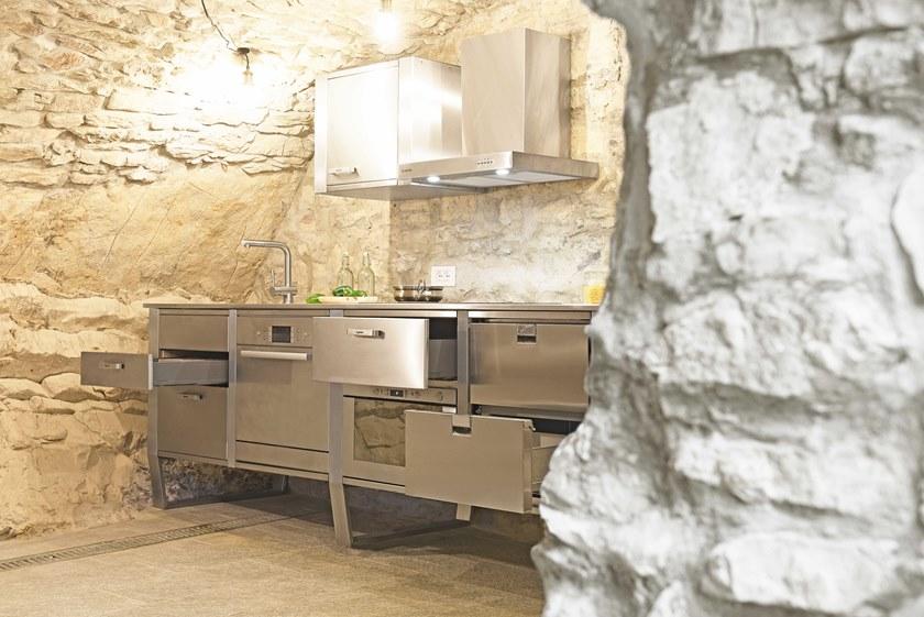 Lgtek Кухня из нержавеющей стали и дерева Window sun-id-1388816 - Вид №3