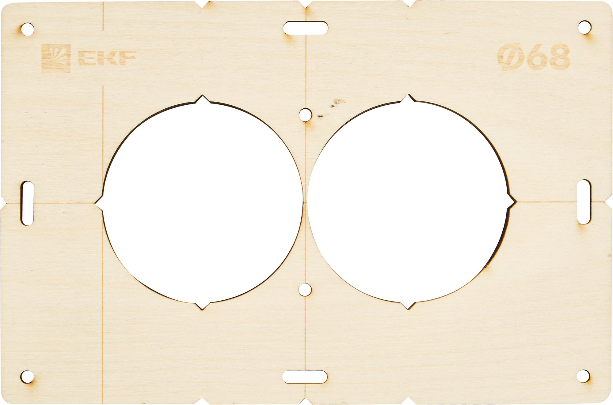 Шаблон для подрозетников EKF 68 мм - профессиональный комплект для точной разметки 87092968 STLM-0073174