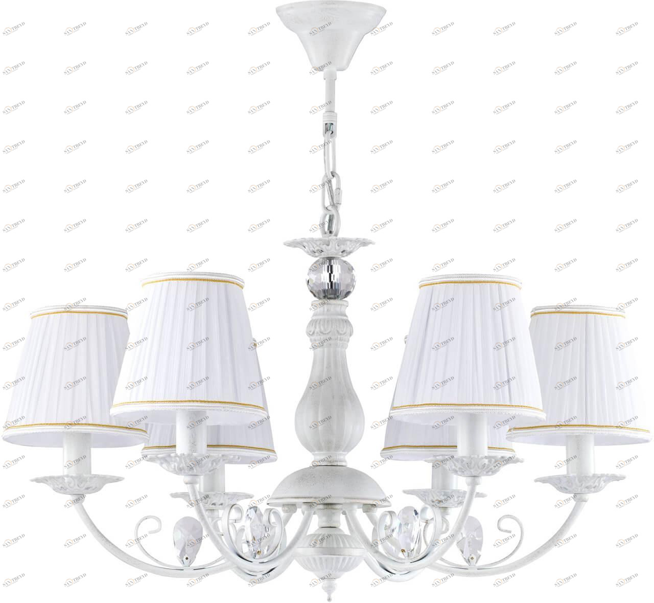 Подвесная люстра Freya Bianchi FR2307-PL-06-WG FREYA ДИЗАЙНЕРСКИЕ, BIANCHI 186103 Белый 