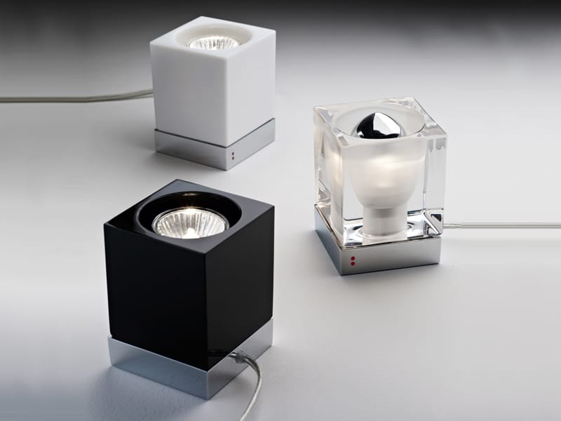 Стеклянная настольная лампа Fabbian Cubetto ARCH-00067940 - Вид №2