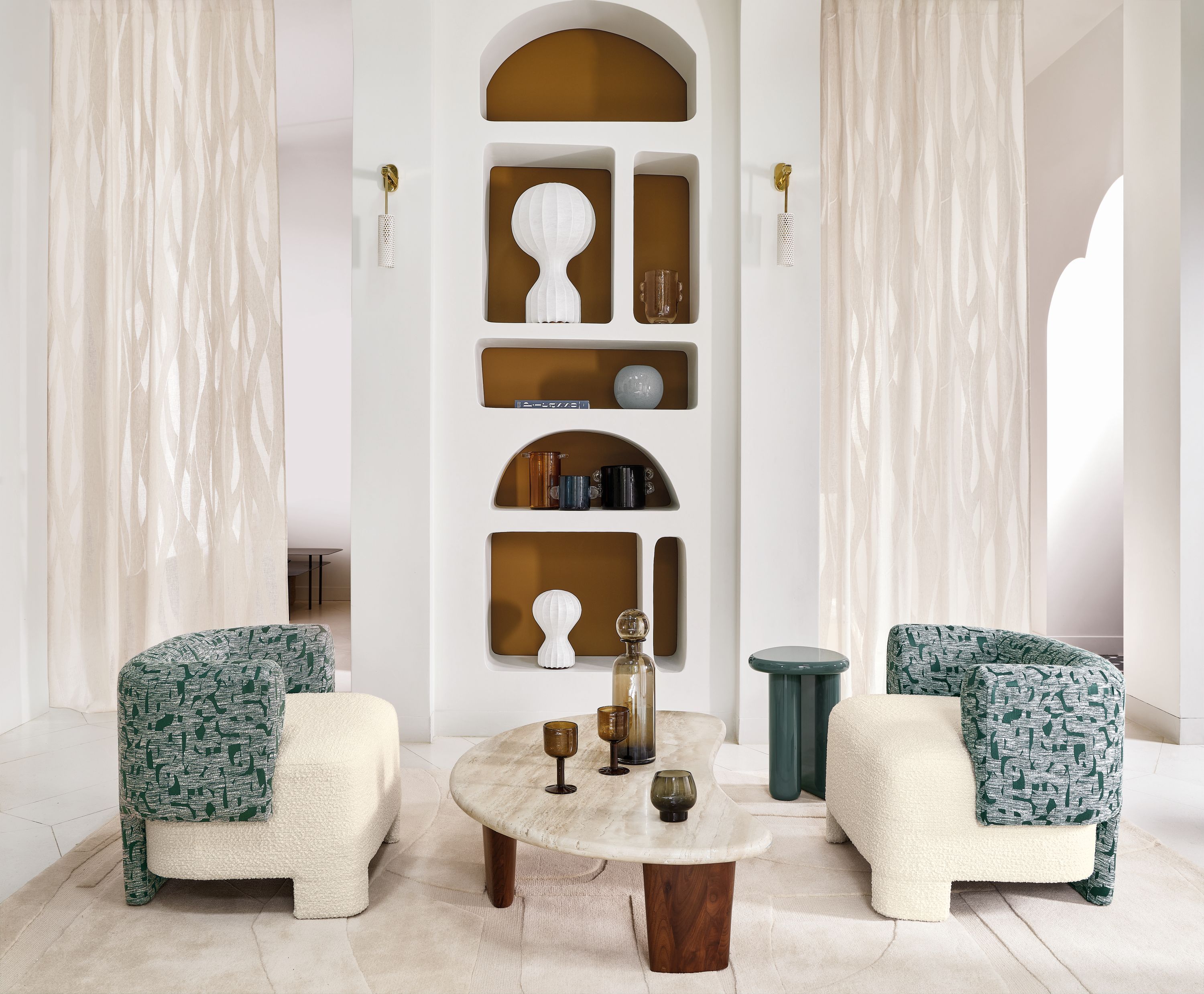 Однотонная ткань из вуали Casamance Parade ARCH-00027472 - Вид №1