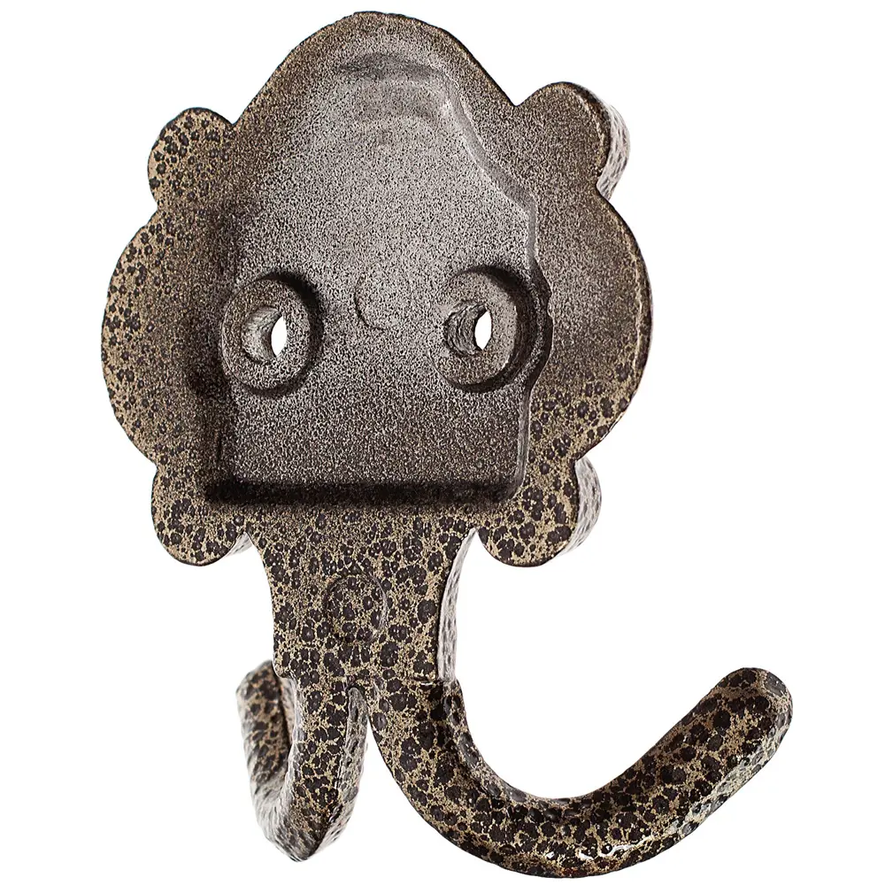 Крючок КМ-4 двухрожковый цвет состаренная бронза ЛЕВША STLM-2072942 - Вид №2