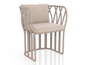 Тканевый садовый стул с подлокотниками