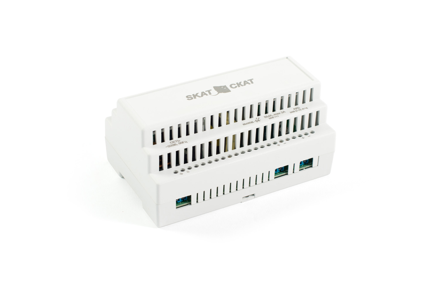SKAT-24-2.0-DIN Skat-24-2,0 din power supply 24v 2a plastic case for 35 mm din rail Бастион  - Вид №1