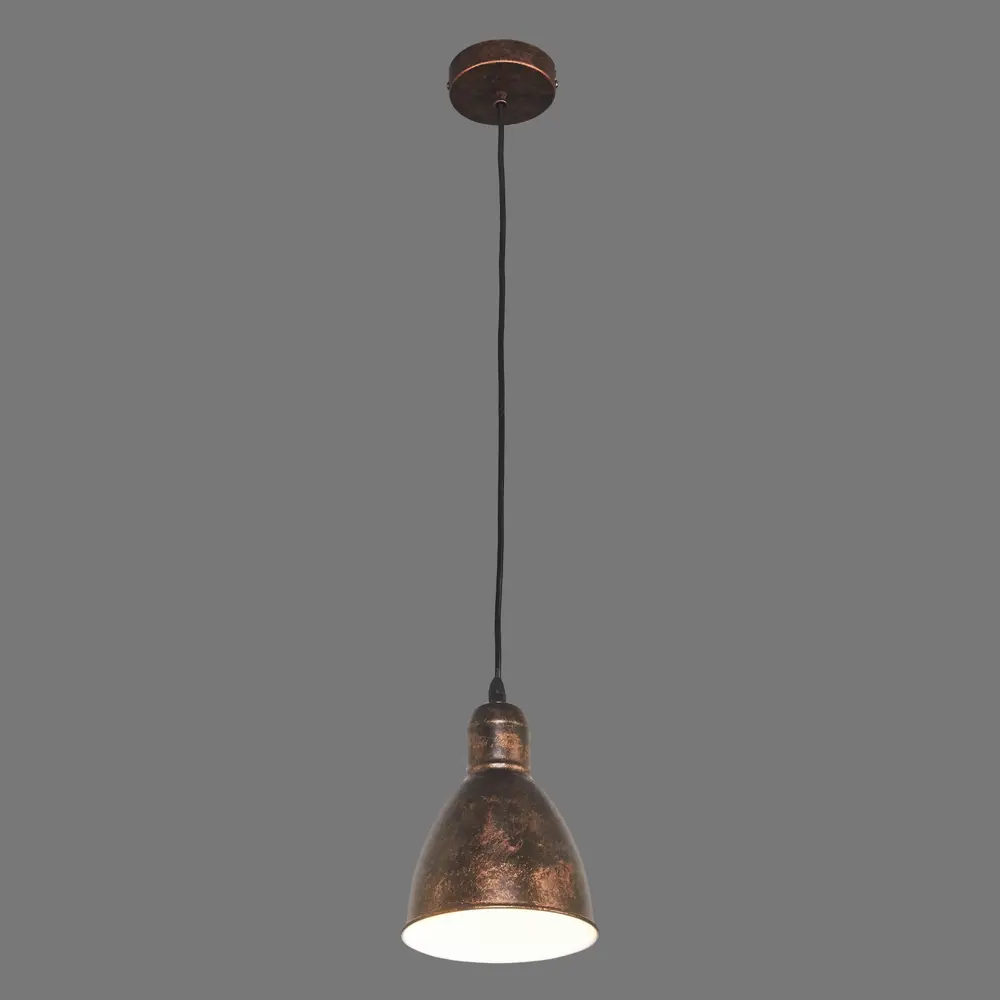 Подвесной светильник Eglo «Priddy» 1xE27x60 Вт, цвет медный/патина 18559726 STLM-2078085  - Вид №1