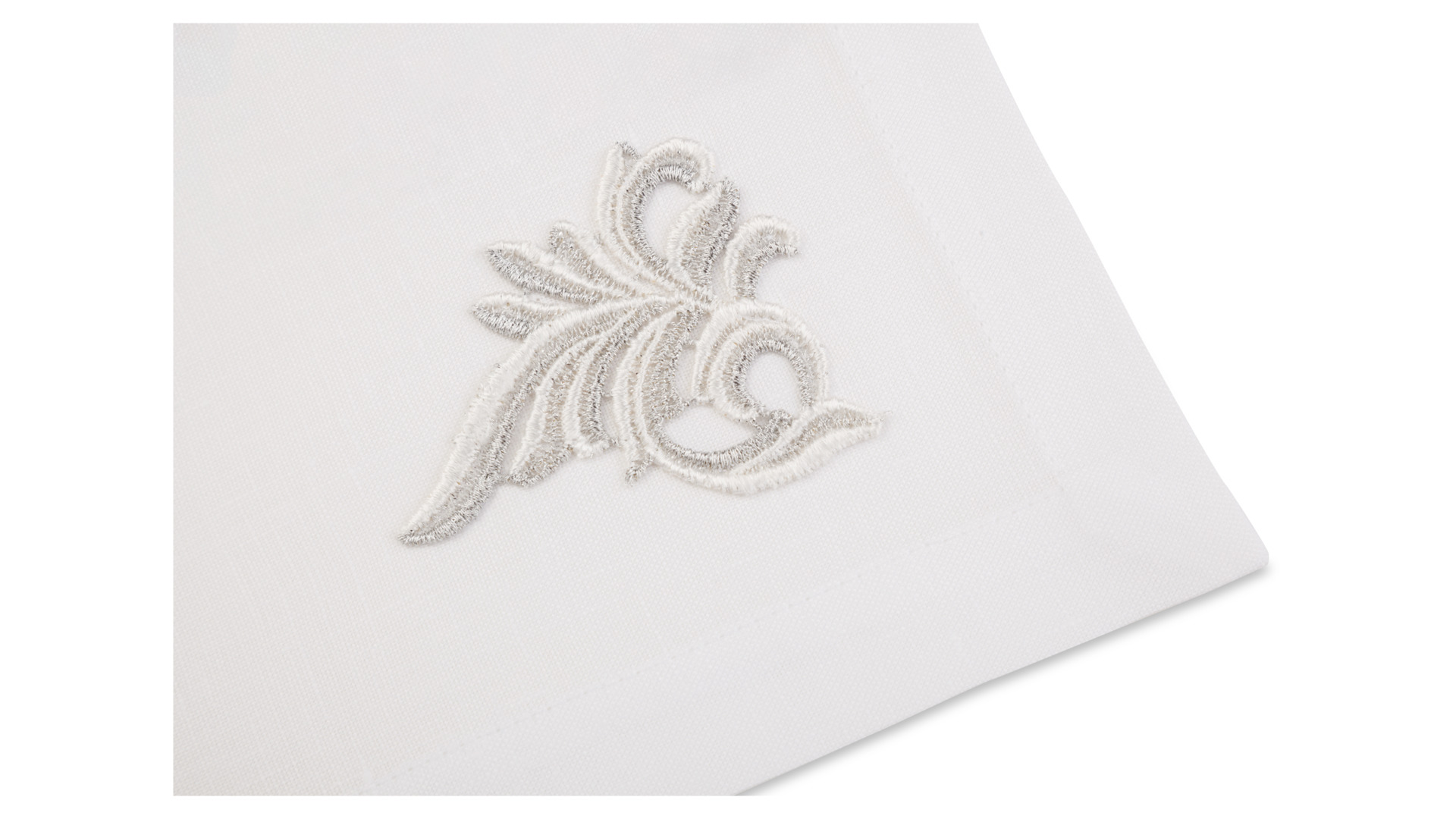 10618330 Weissfee Набор салфеток Weissfee "Гала Роял" 45х45см, 6шт (шампань, серебро) Лён  - Вид №1