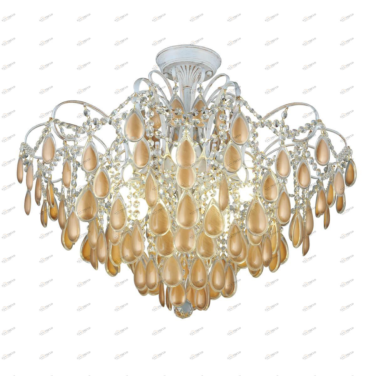 Потолочная люстра Omnilux Agrigento OML-74507-10 OMNILUX ДИЗАЙНЕРСКИЕ 184180 Золотой 