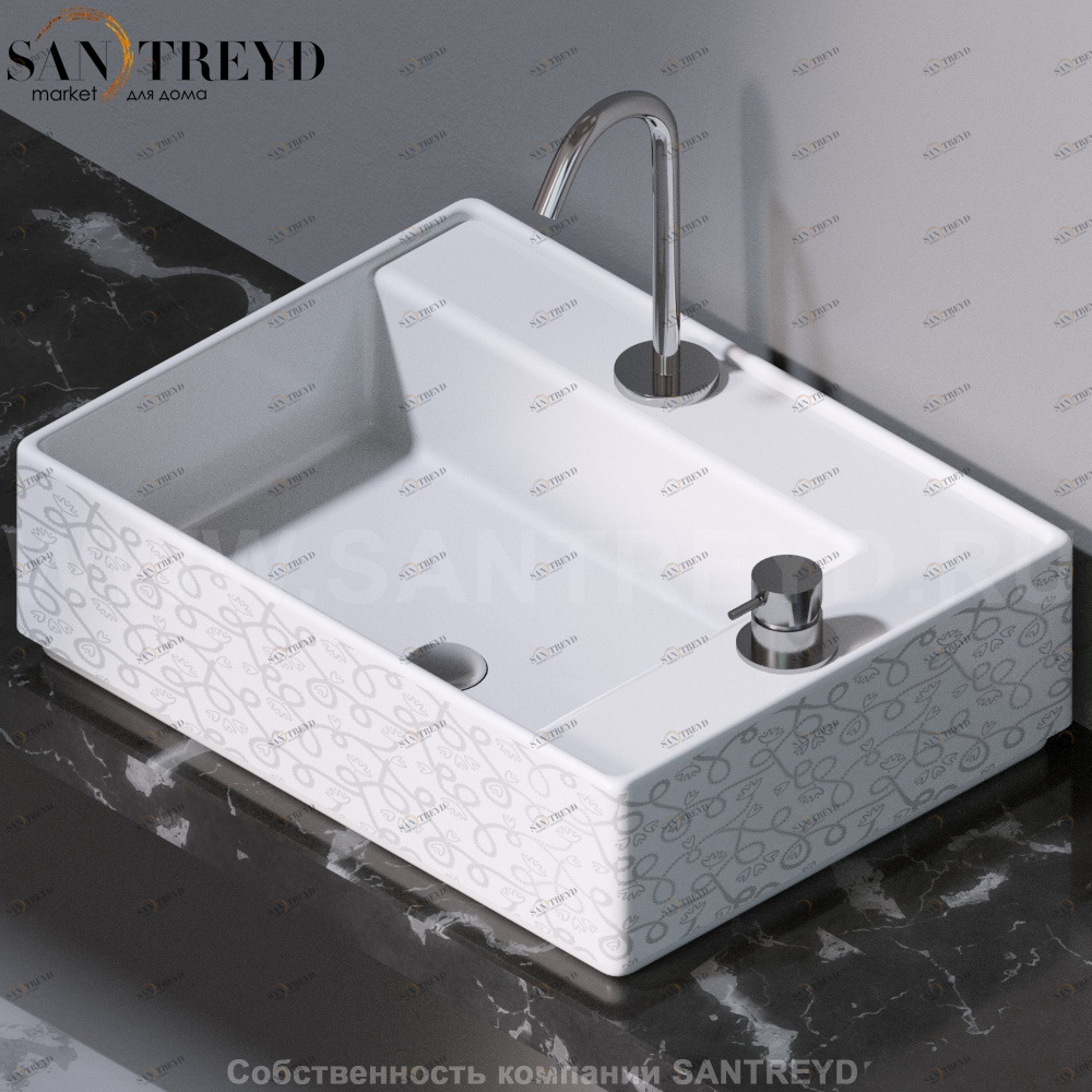 L640400 Накладная раковина на столешницу  прямоугольная A. e T. Italia Fly AeT ITALIA