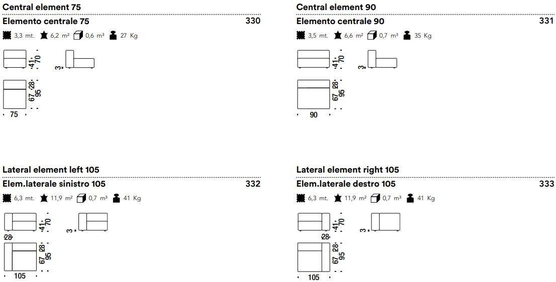 Moroso Секционный диван со съемным чехлом из ткани Spring sun-id-1459546 - Вид №8