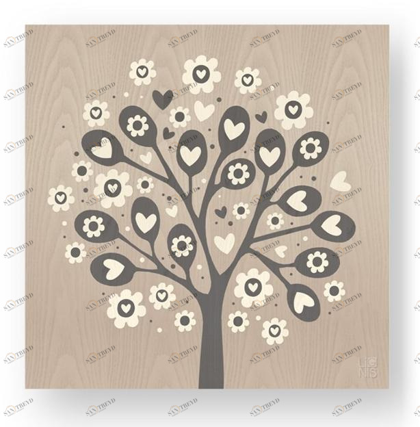 LIGNIS® Каркас из инкрустированного дерева Dolcevita love 11.043