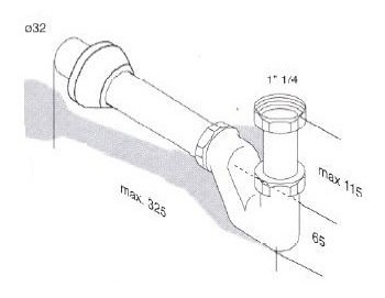 Сифон MIGLIORE ML.RIC-10.100.DO - золото  - Вид №3