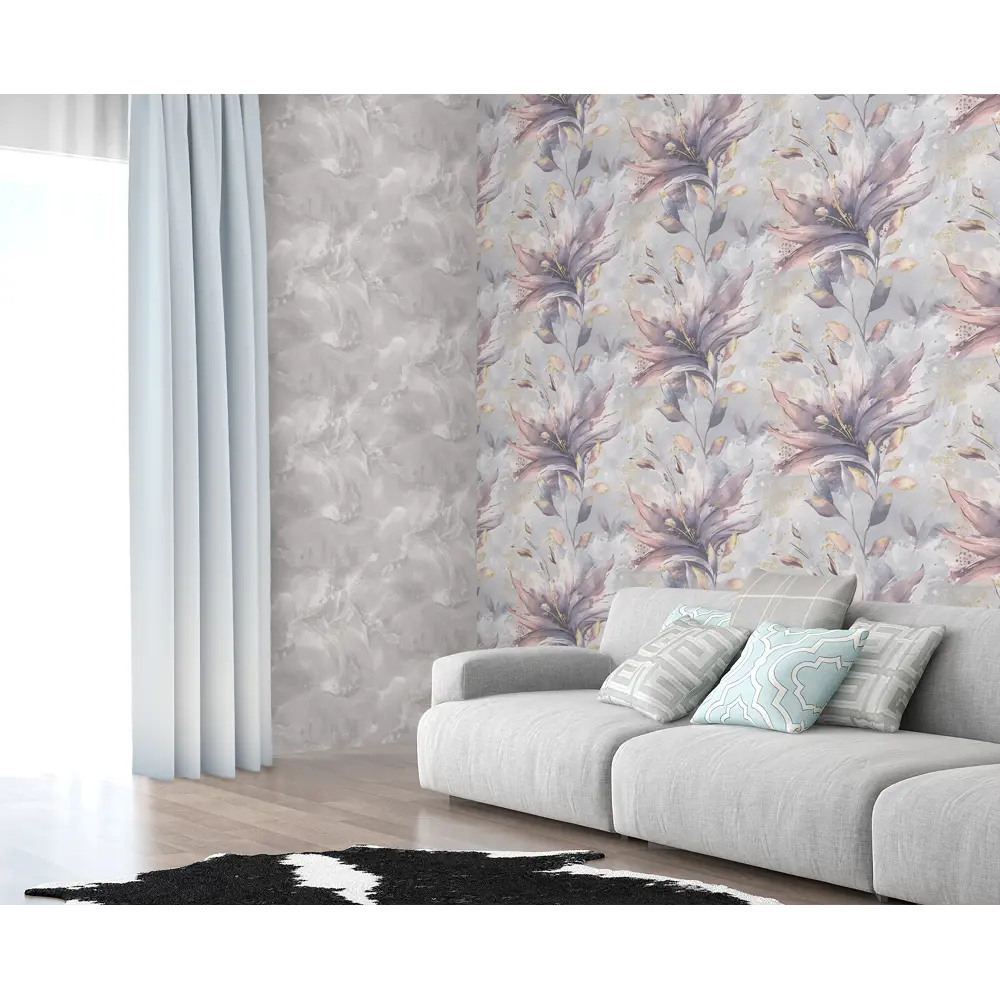 Victoria Stenova Lilian - флизелиновые обои темно-серого оттенка 89346032 STLM-0818940 - Вид №4