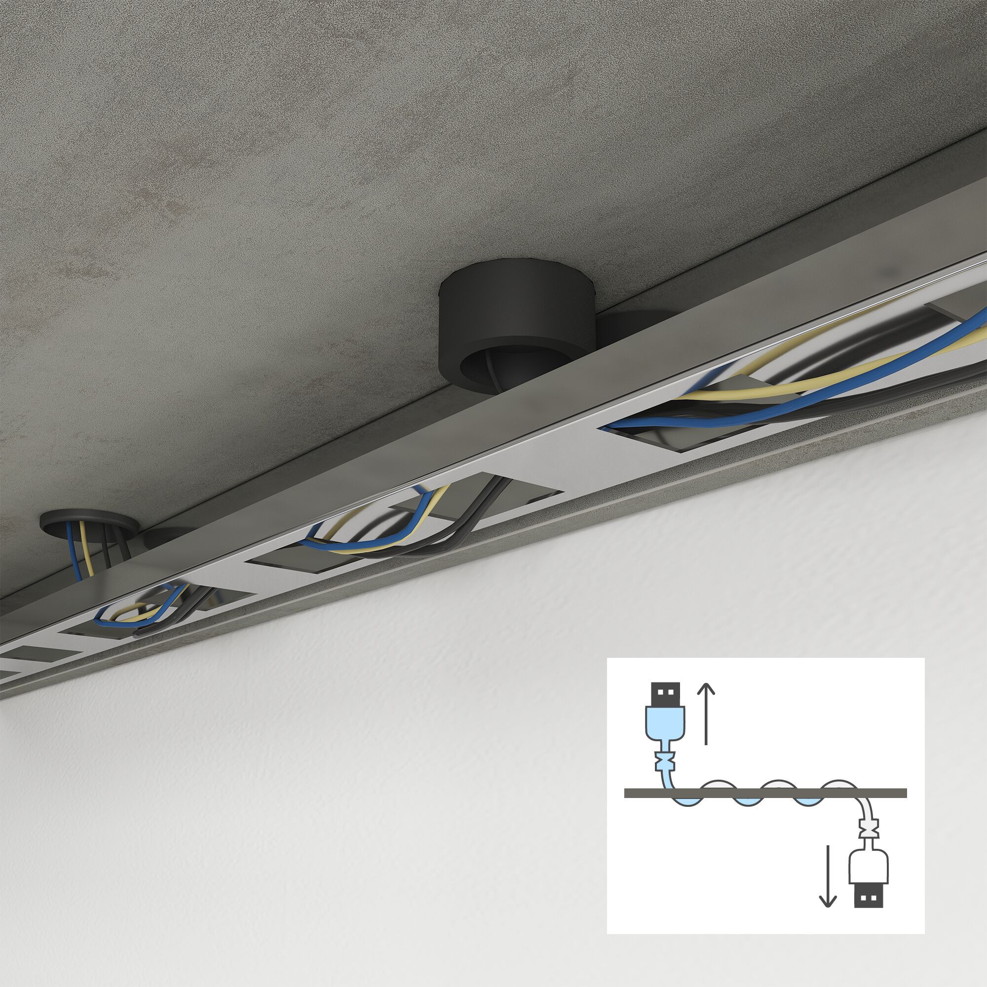 Прямоугольный меламинированный стол с выдвижным ящиком Mobili Fiver First ARCH-00071323 - Вид №8