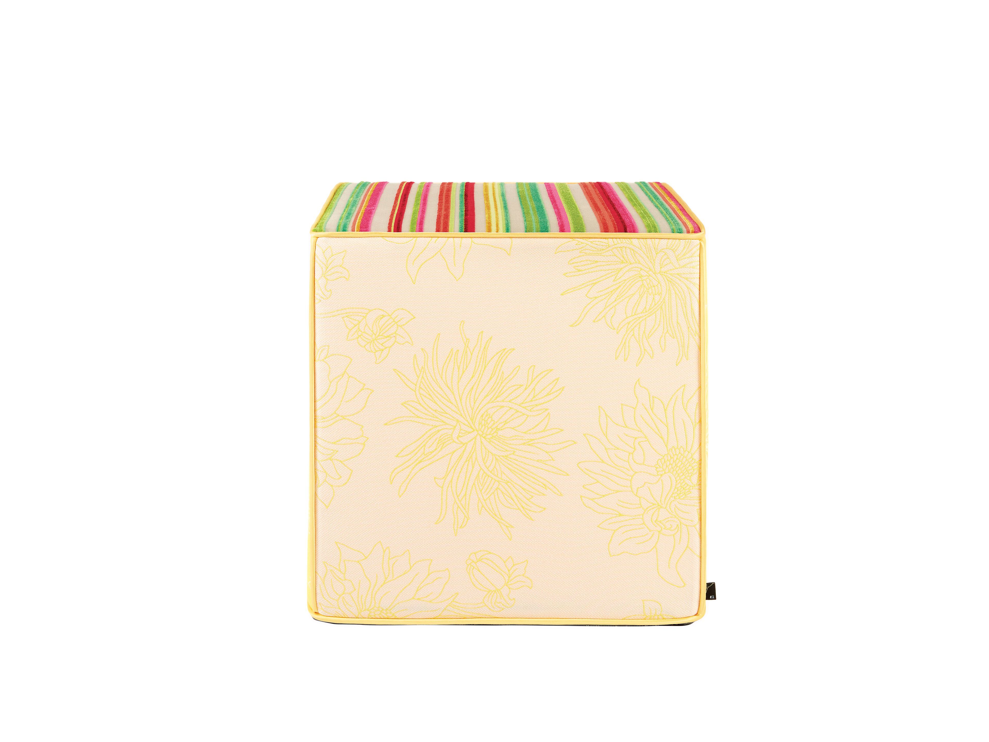 Квадратный пуф из ткани K-3 Hana Pop ARCH-00074392 - Вид №2