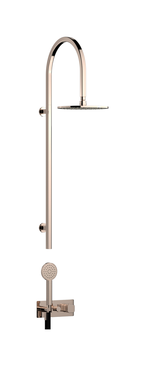 Душевая колонна в комплекте с душевым гарнитуром. WE ARE IB eo800rs_2 Rose Gold Elio