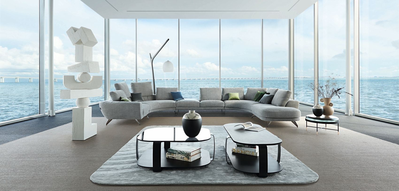 Угловой диван из ткани ROCHE BOBOIS CARACTÈERE ARCH-00038380 - Вид №2