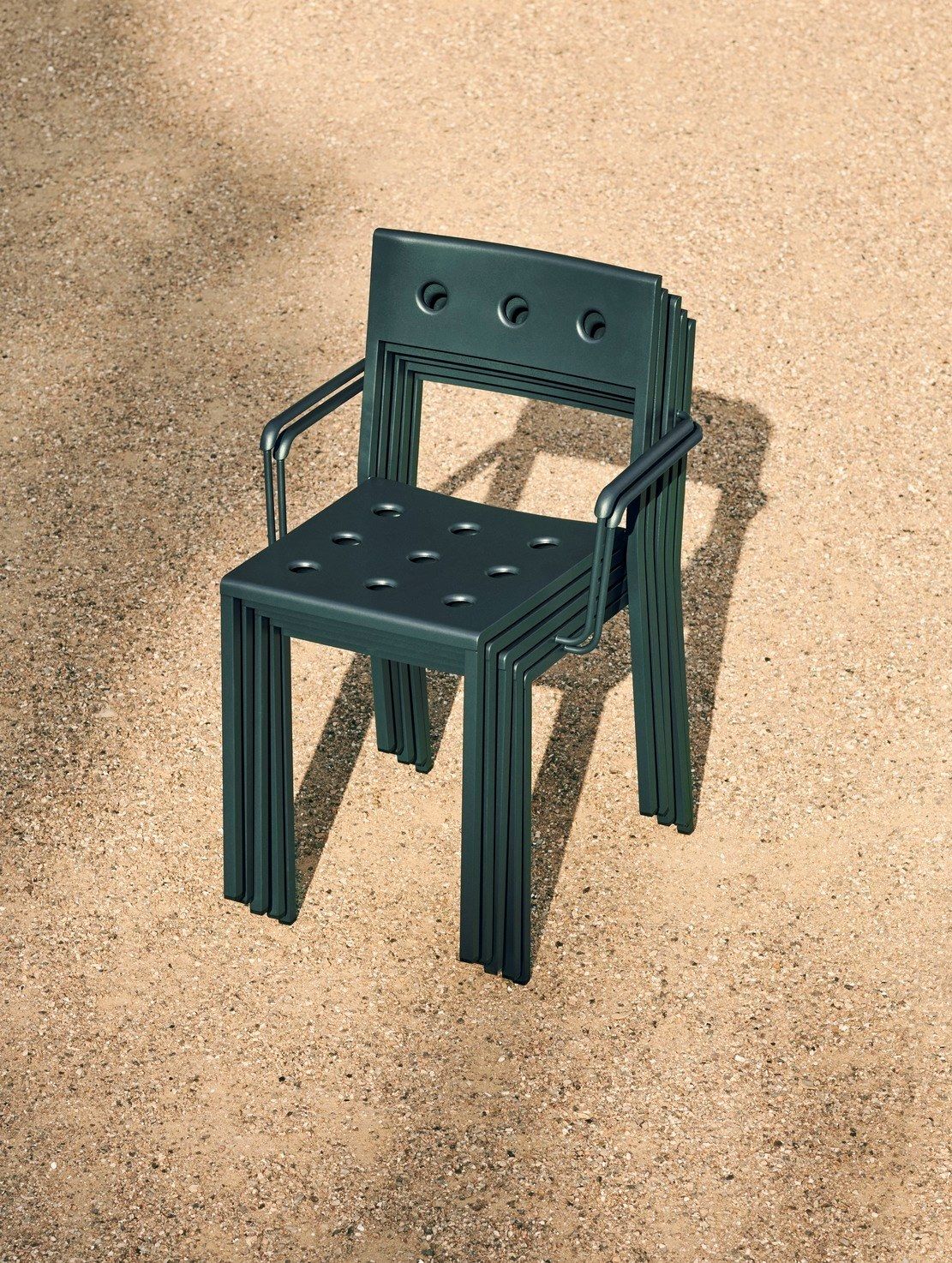 Стальной стул с порошковым покрытием с подлокотниками Hay балкон ARCH-00134702 - Вид №15