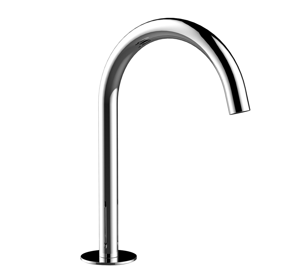 8436  Излив смесителя для раковины вылет 18,3 см ограничитель потока воды до 5 л/мин при 3 бар впуск 1/2'' Fantini Rubinetti NOSTROMO Матовая нержавеющая сталь AISI 316 24 93 8436