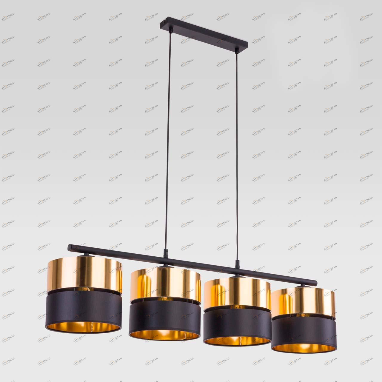 Подвесной светильник с абажуром черный Hilton 4342 Hilton TK LIGHTING ДИЗАЙНЕРСКИЕ, HILTON 00-3890269 Золото;черный 