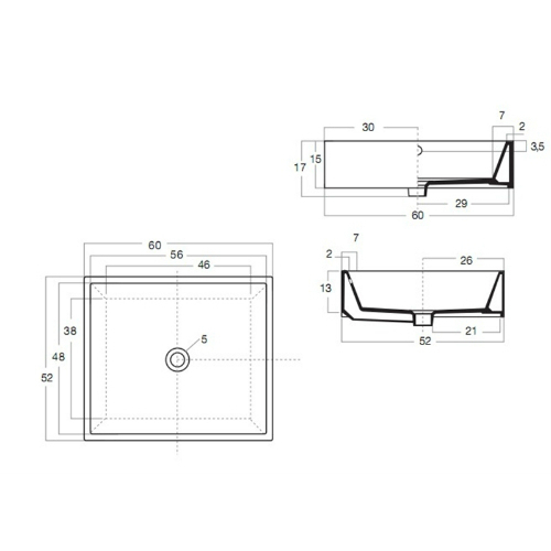 41709 Накладная раковина на столешницу  овальная Santreyd  - Вид №4